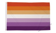 Lesbian Sunset Stripes Flags